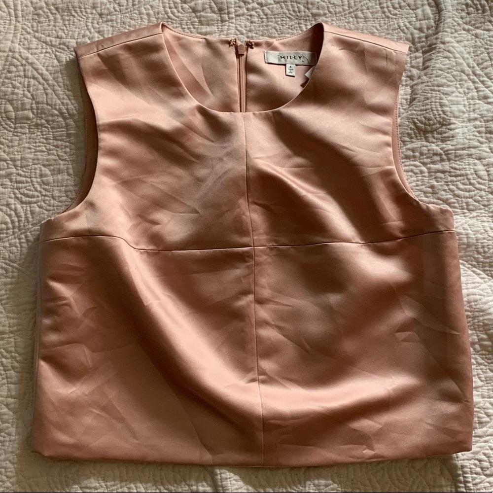 Milly Duchess Satin Top